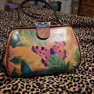 Patricia Nash Satchel Gracchi Watercolor Butterfly